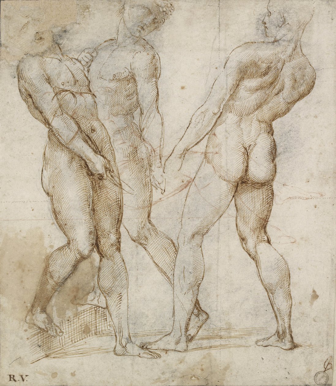 三个裸体承担者 作者 拉斐尔（Raffaello Sanzio Raphael）