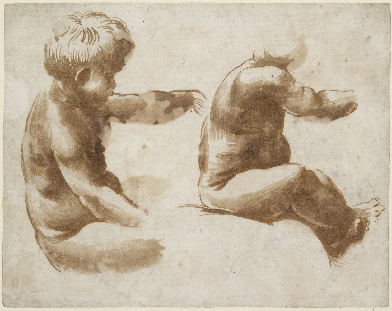 一项裸体儿童的两项生命研究，WA1846.213 作者 拉斐尔（Raffaello Sanzio Raphael）