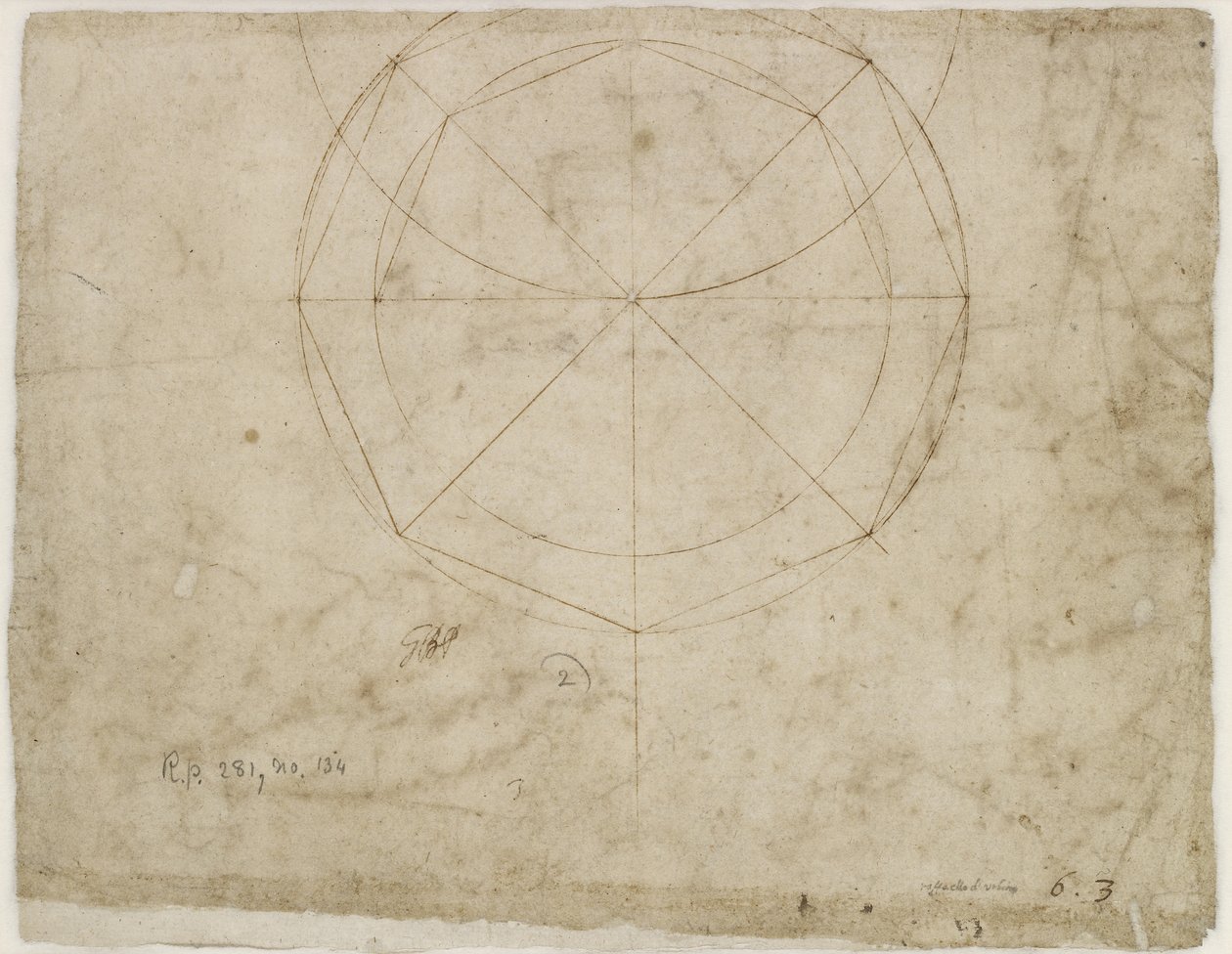 Verso：球面几何设计，WA1846.199 作者 拉斐尔（Raffaello Sanzio Raphael）