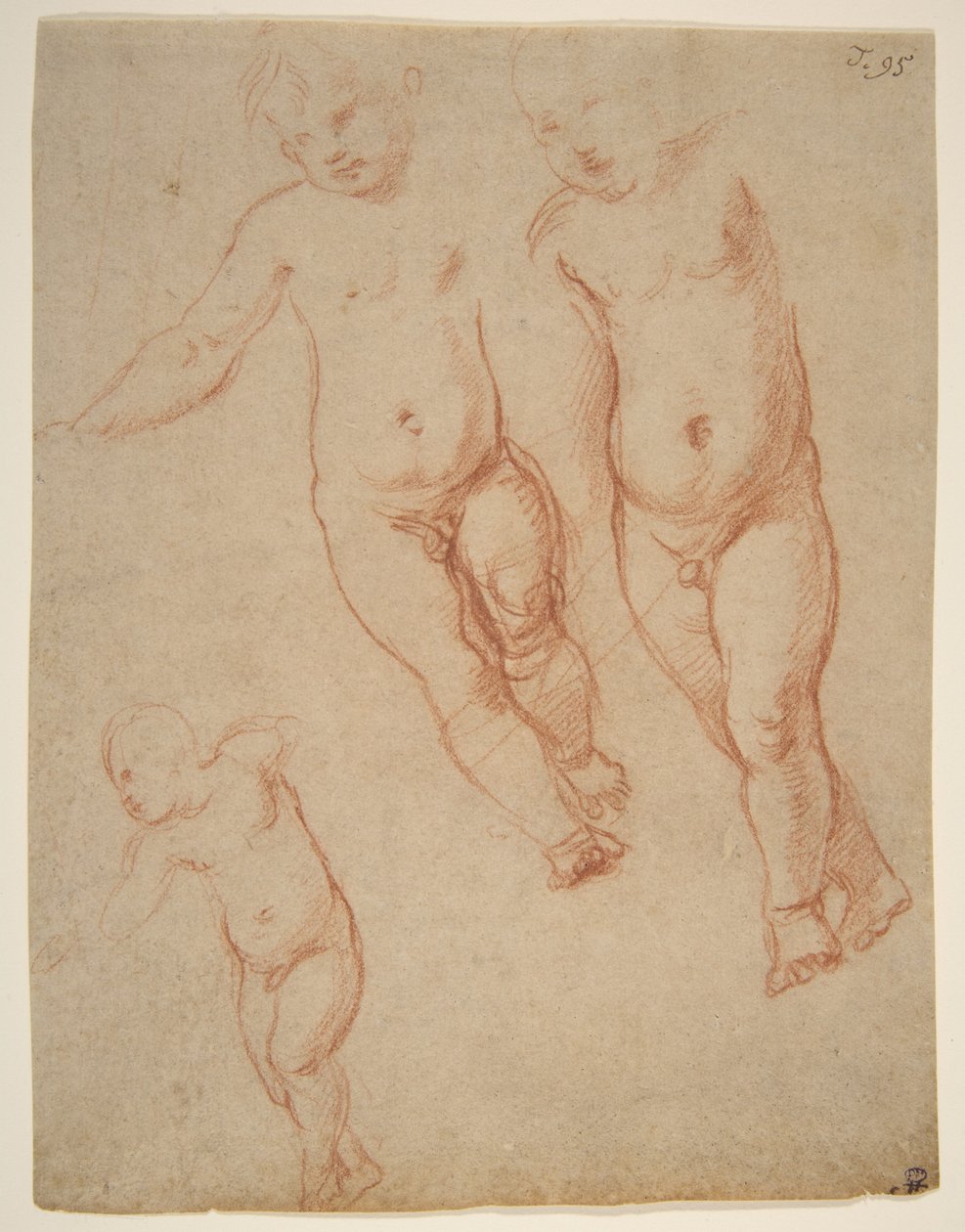 对基督儿童的研究，1513-14（粉笔在纸上） 作者 拉斐尔（Raffaello Sanzio Raphael）
