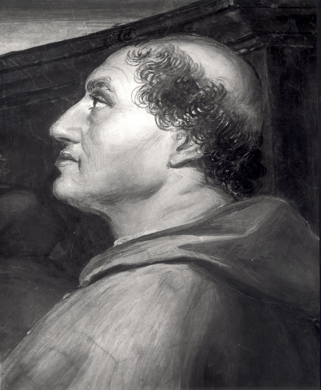 红衣主教Rafaele Riario（1451-1521）详细信息来自The Mass of Bolsena，位于Stanze dellEliodor，1512-14 作者 拉斐尔（Raffaello Sanzio Raphael）