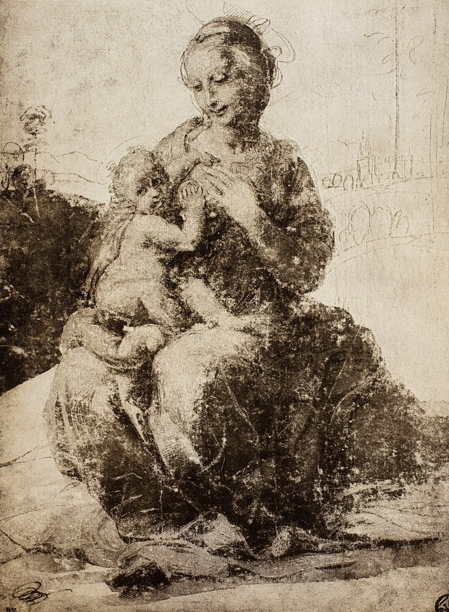 麦当娜和孩子;拉斐尔画的。巴黎的卢浮宫 作者 拉斐尔（Raffaello Sanzio Raphael）