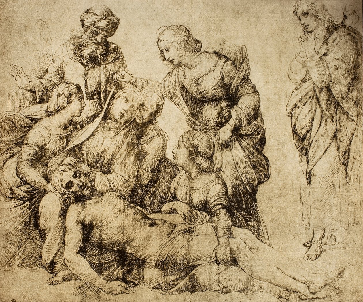 圣母怜子图;拉斐尔画的。巴黎的卢浮宫 作者 拉斐尔（Raffaello Sanzio Raphael）