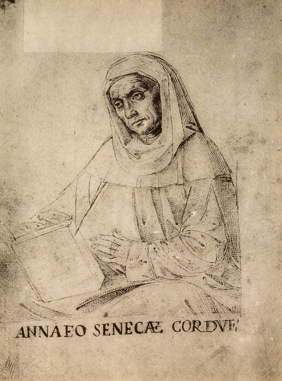 塞内卡的肖像;拉斐尔画，Gallerie dellAccademia，威尼斯 作者 拉斐尔（Raffaello Sanzio Raphael）