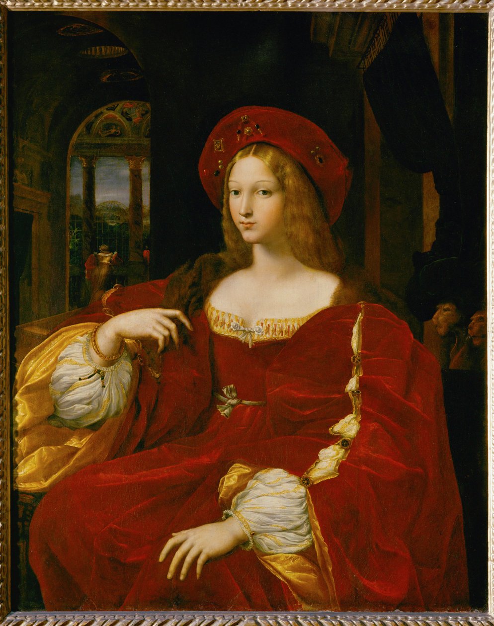 那不勒斯总督夫人 Isabel de Requesens ... 作者 拉斐尔 (1483-1520)