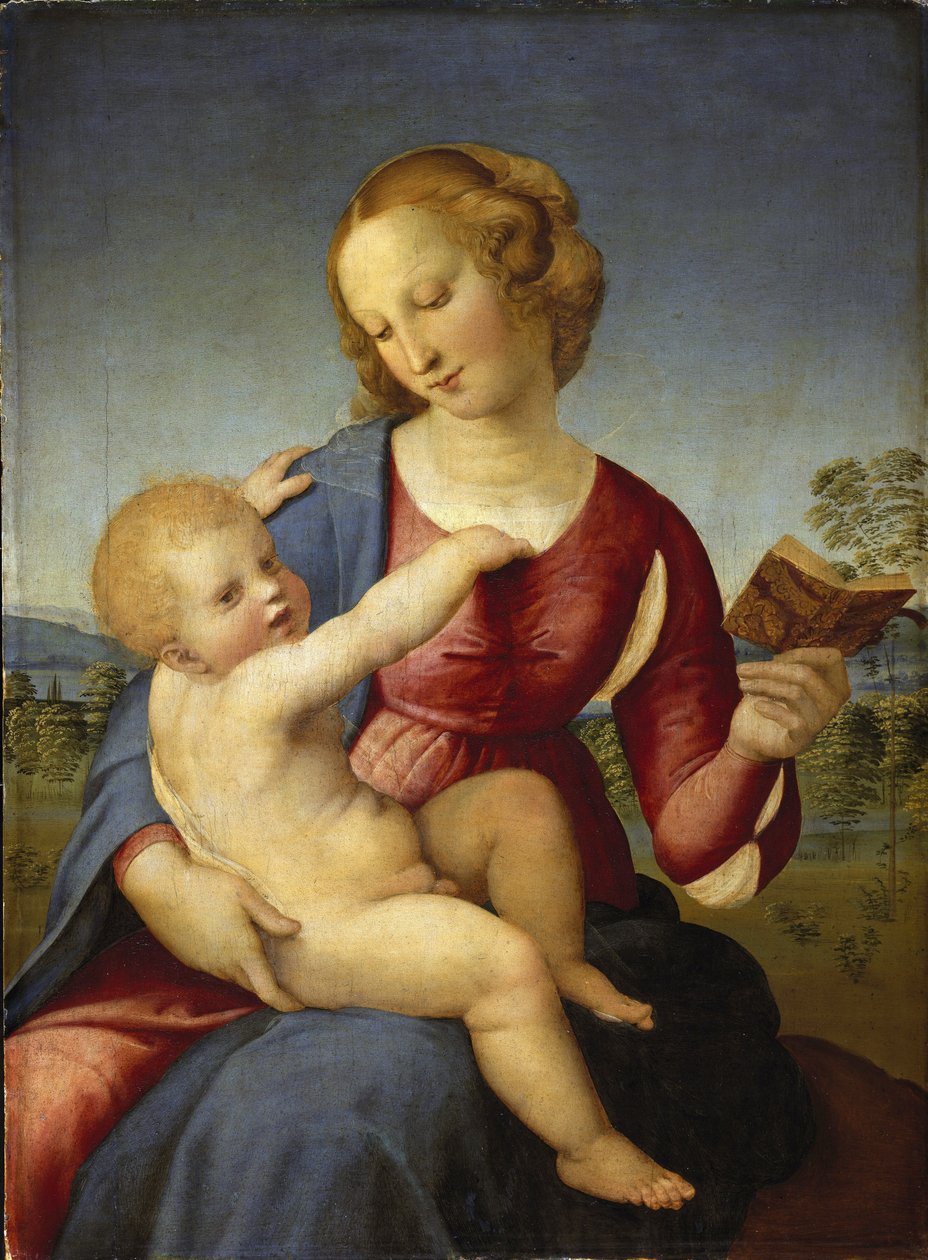 科隆纳圣母》 - 拉斐尔（Raffaello Sanzio，1483 - 1520） - 1508 - 木板油画 - 78,9x58,2 - 柏林国家博物馆 作者 拉斐尔
