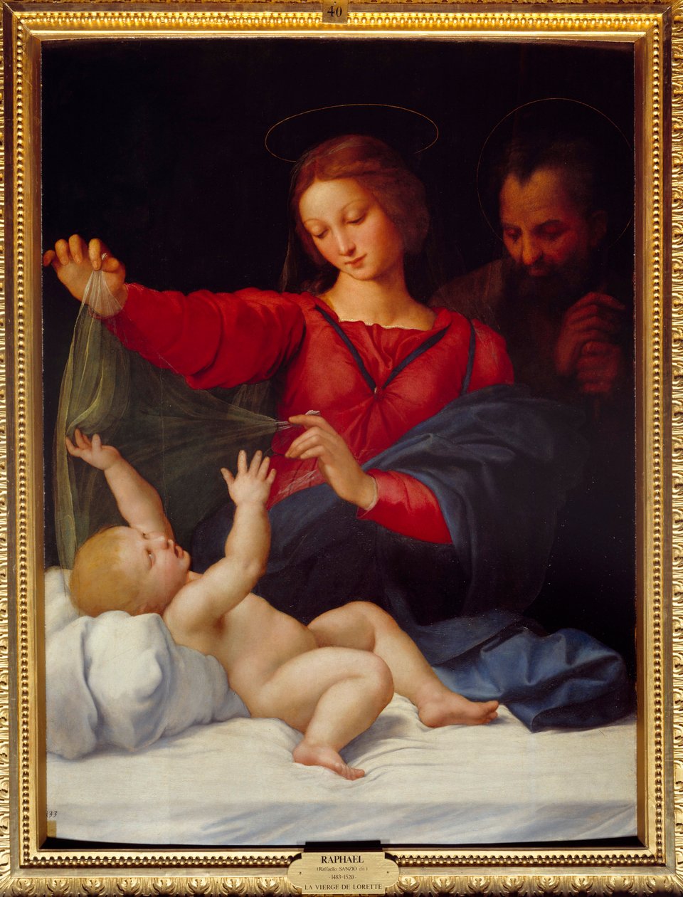 Madonna de Lorette (Madonna di Loreto) Raffaello Sanzio dit Raphael (1483-1520) 绘画 15 世纪 Sun.1.2x0.9 m Chantilly，Musee Conde 作者 拉斐尔