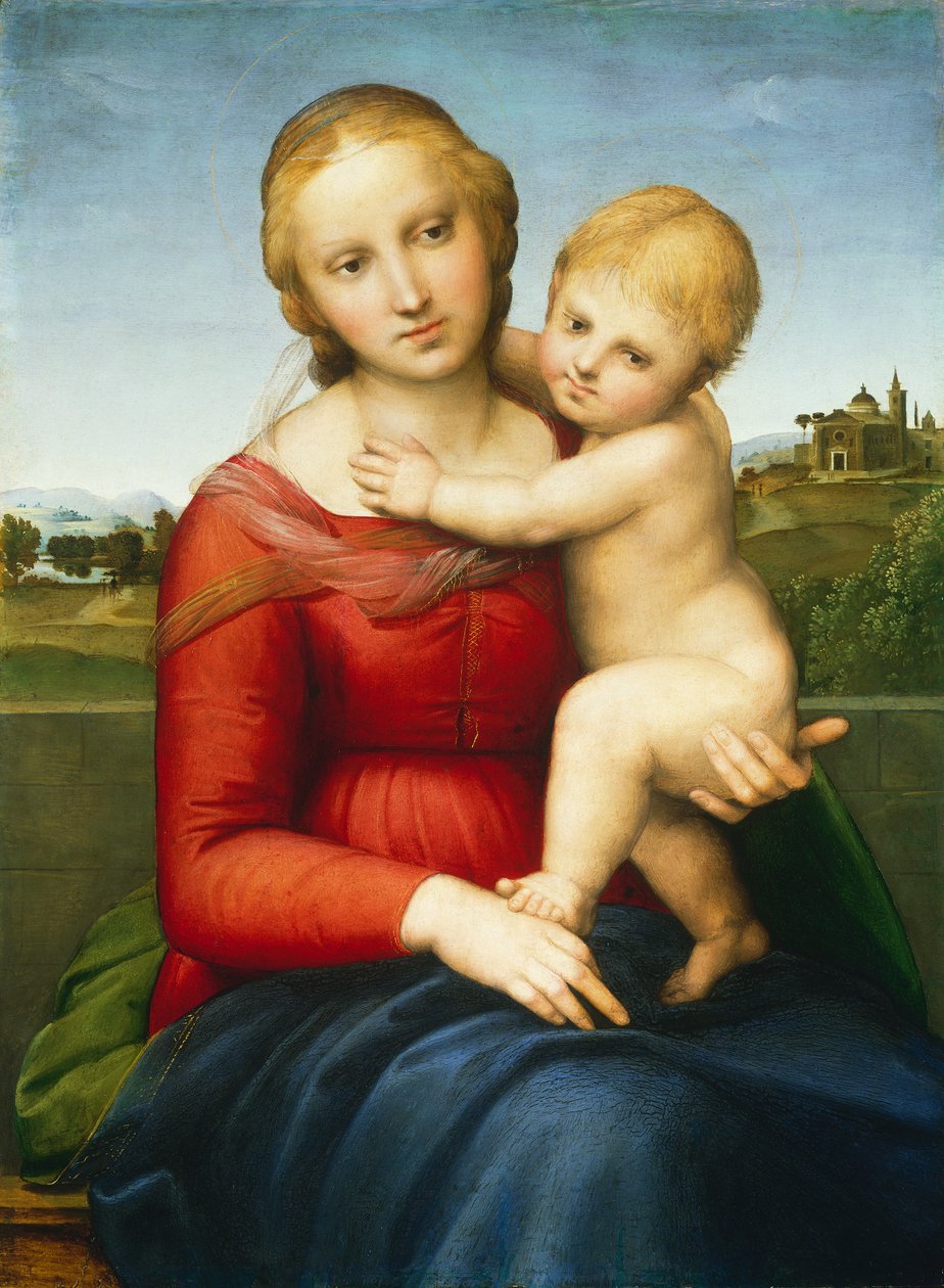 小考珀·麦当娜（c。Small Cowper Madonna），约1505年（面板上的油） 作者 拉斐尔