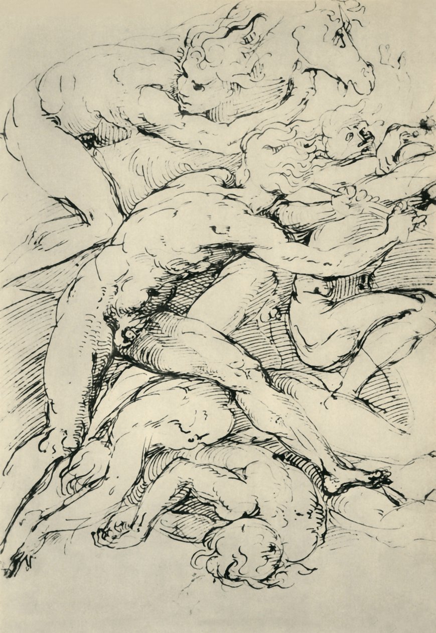 1943年16世纪初期的战斗场面。 作者 拉斐尔（Raffaello Sanzio Raphael）