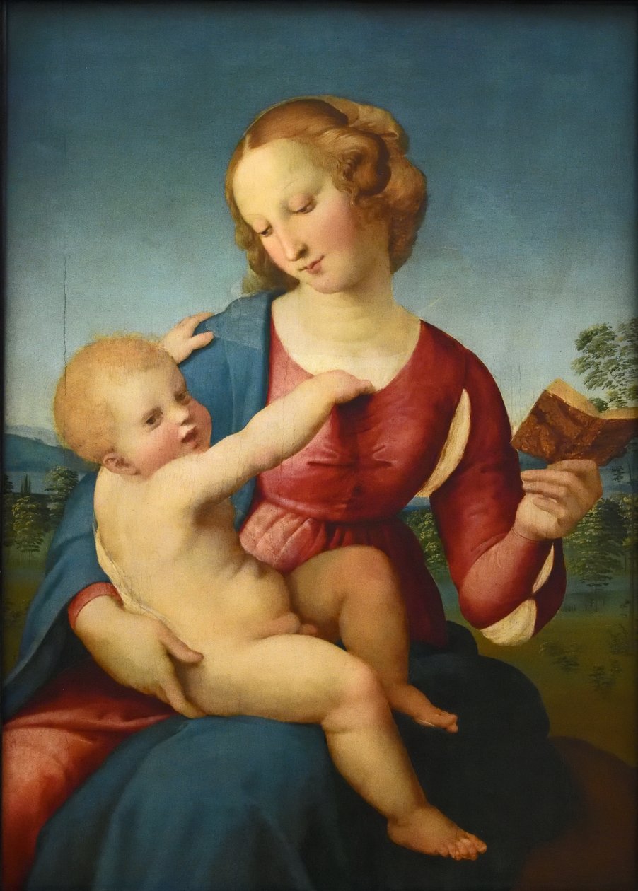 德语  圣母玛利亚与圣婴/Madonna Colonna Colonna Madonna 作者 拉斐尔