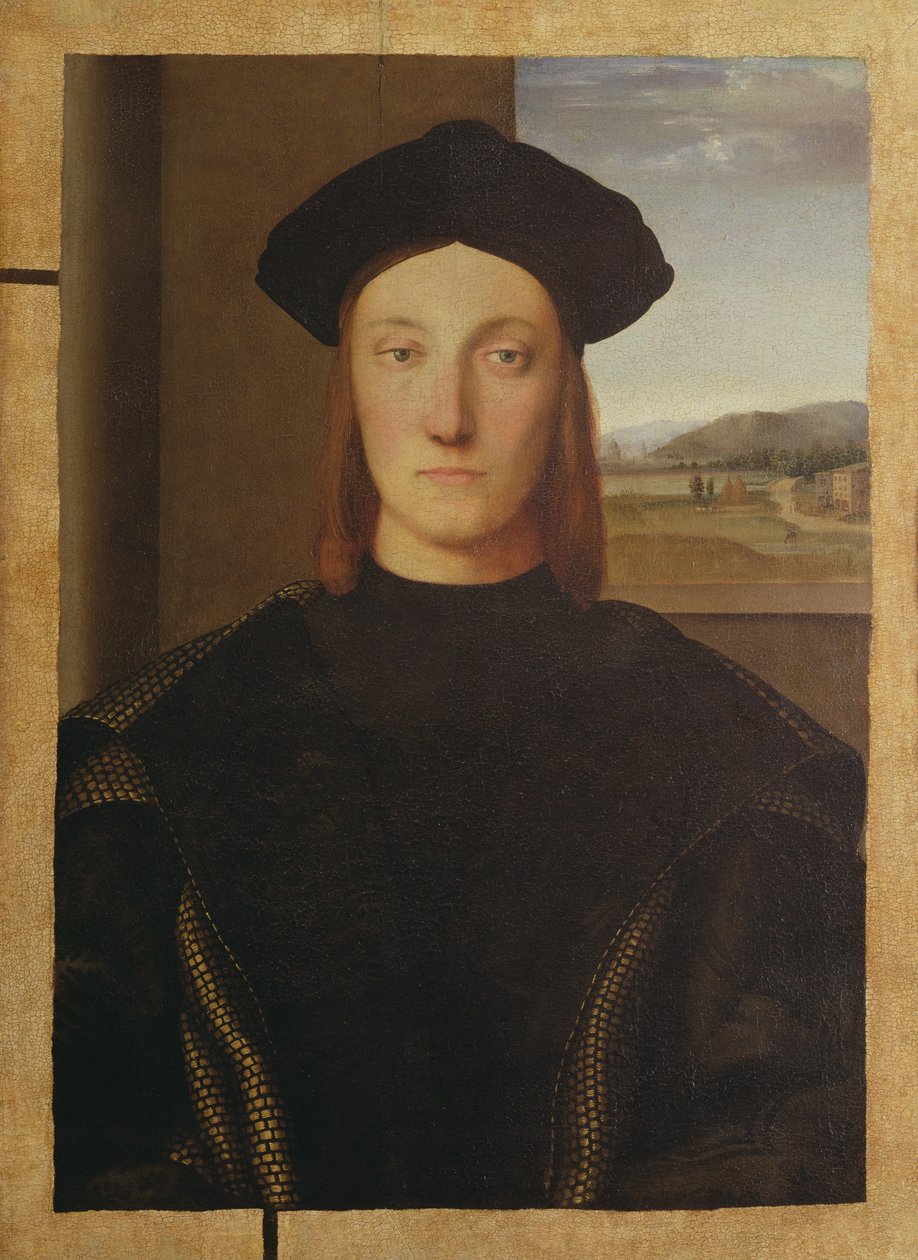 来自Montefeltro的Guidobaldo的肖像 作者 拉斐尔（Raffaello Sanzio Raphael）