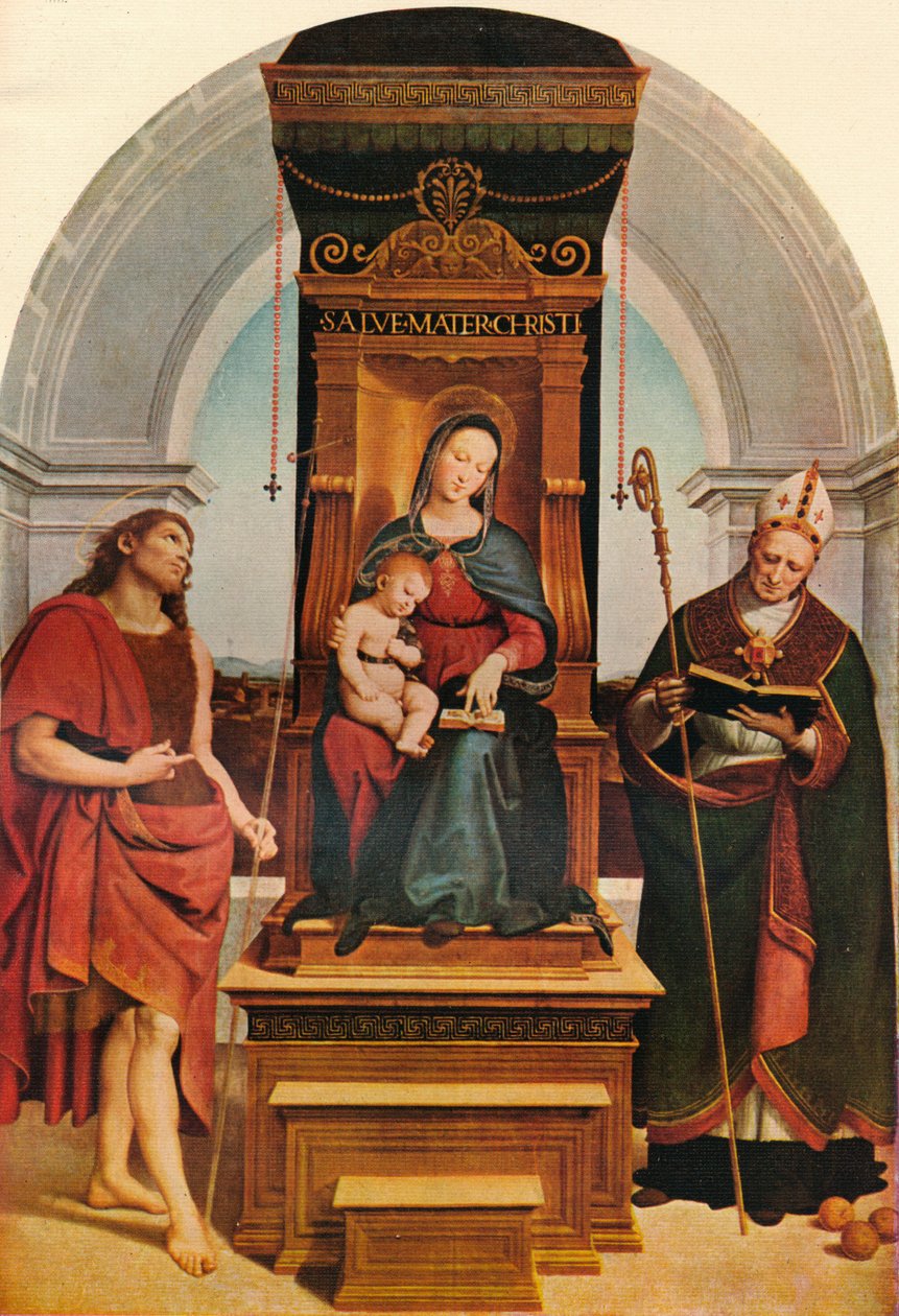 安西迪·麦当娜（Ansidei Madonna），1505年，1911年 作者 拉斐尔（Raffaello Sanzio Raphael）