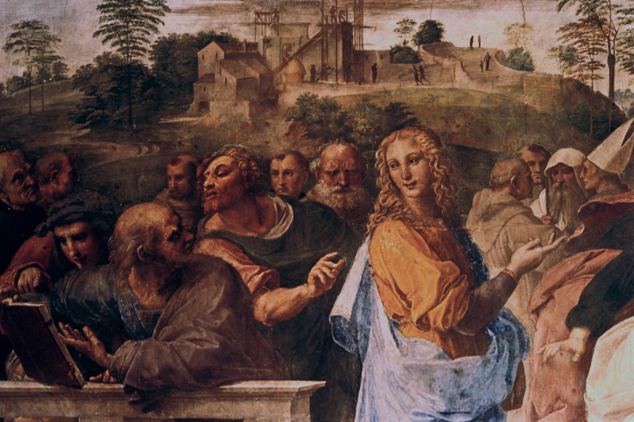圣礼争议，细节，1508-1509 作者 拉斐尔（Raffaello Sanzio Raphael）