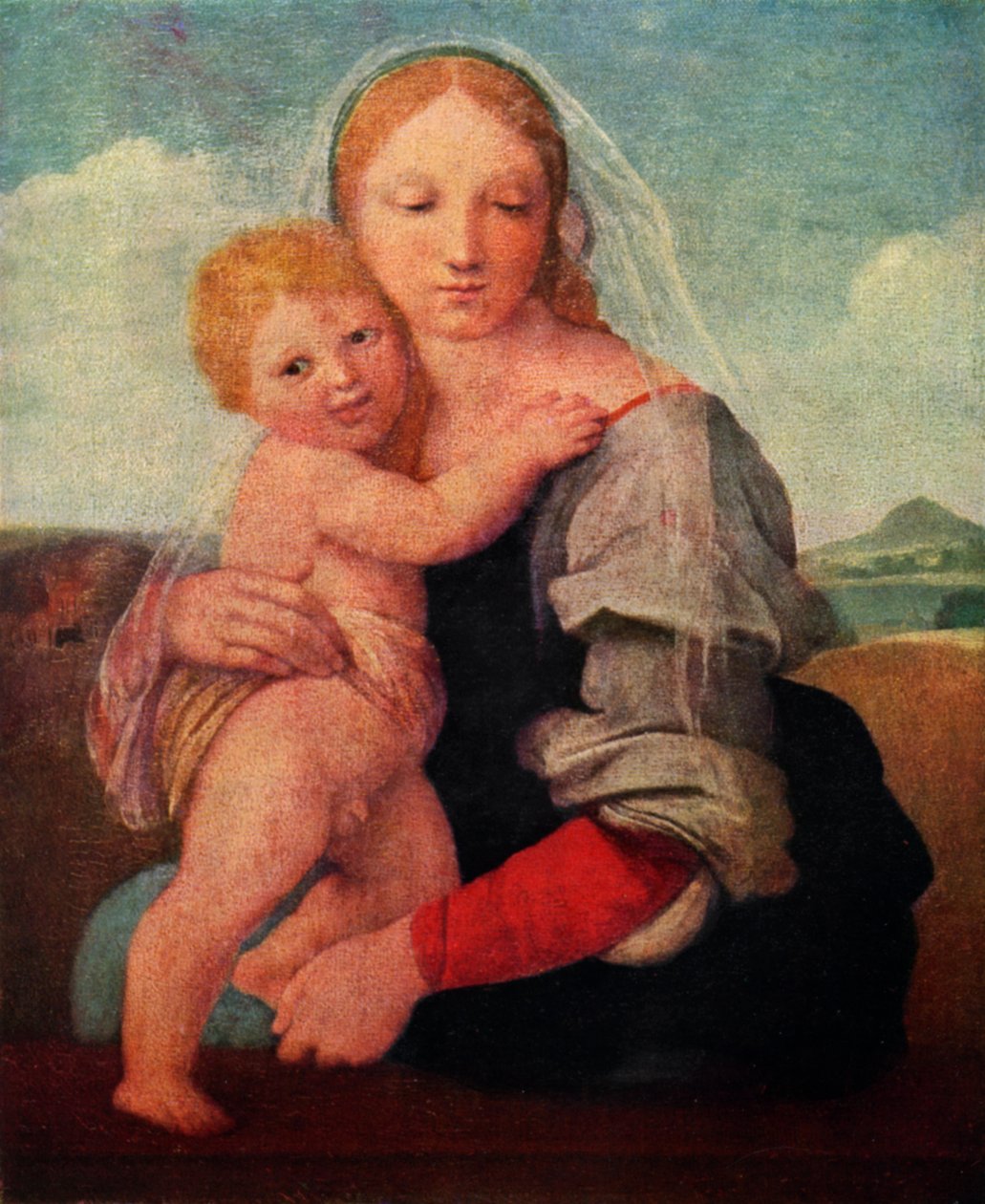 麦金托什麦当娜（Mackintosh Madonna），c1510-1512，1929年 作者 拉斐尔（Raffaello Sanzio Raphael）