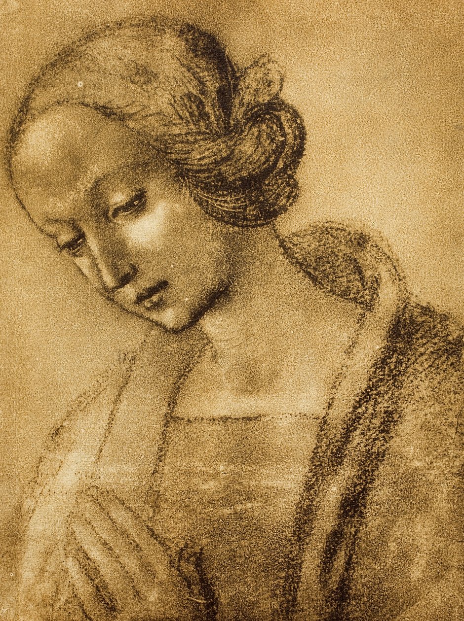 拉斐尔画的圣母。内阁图纸和版画，乌菲齐画廊，佛罗伦萨 作者 拉斐尔（Raffaello Sanzio Raphael）