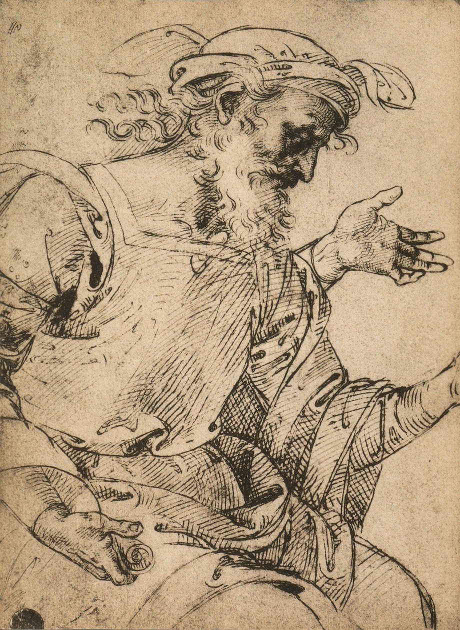 先知以西结;拉斐尔画的。 Gallerie dellAccademia，威尼斯 作者 拉斐尔（Raffaello Sanzio Raphael）