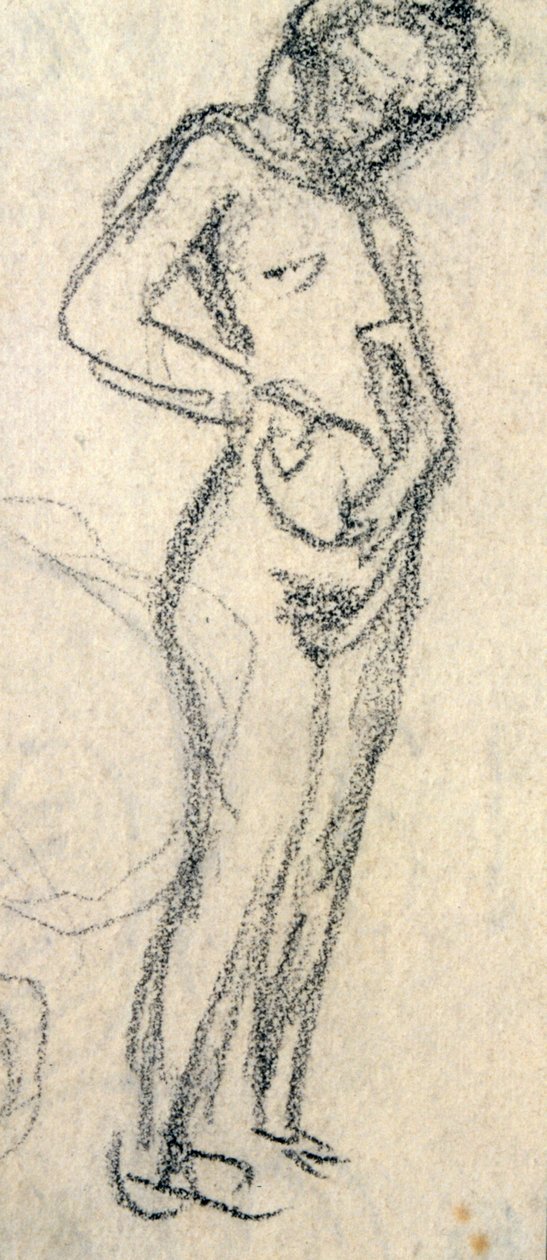 裸体研究，约1905年（画）。 作者 拉斐尔·基希纳（Raphael Kirchner）