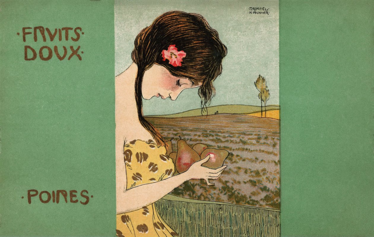 梨，约 1900 年（插图） 作者 拉斐尔·基希纳（Raphael Kirchner）