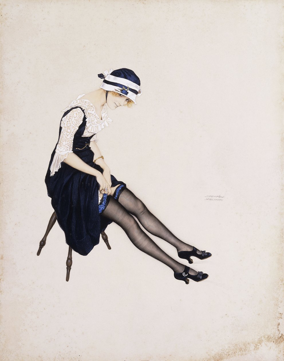 吊袜带， 作者 拉斐尔·基希纳（Raphael Kirchner）