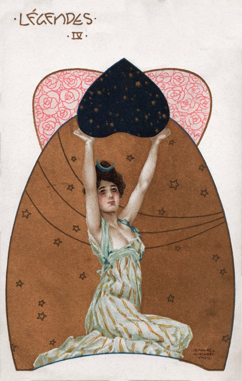 分离派风格的女性，约 1900 年（插图） 作者 拉斐尔·基希纳（Raphael Kirchner）