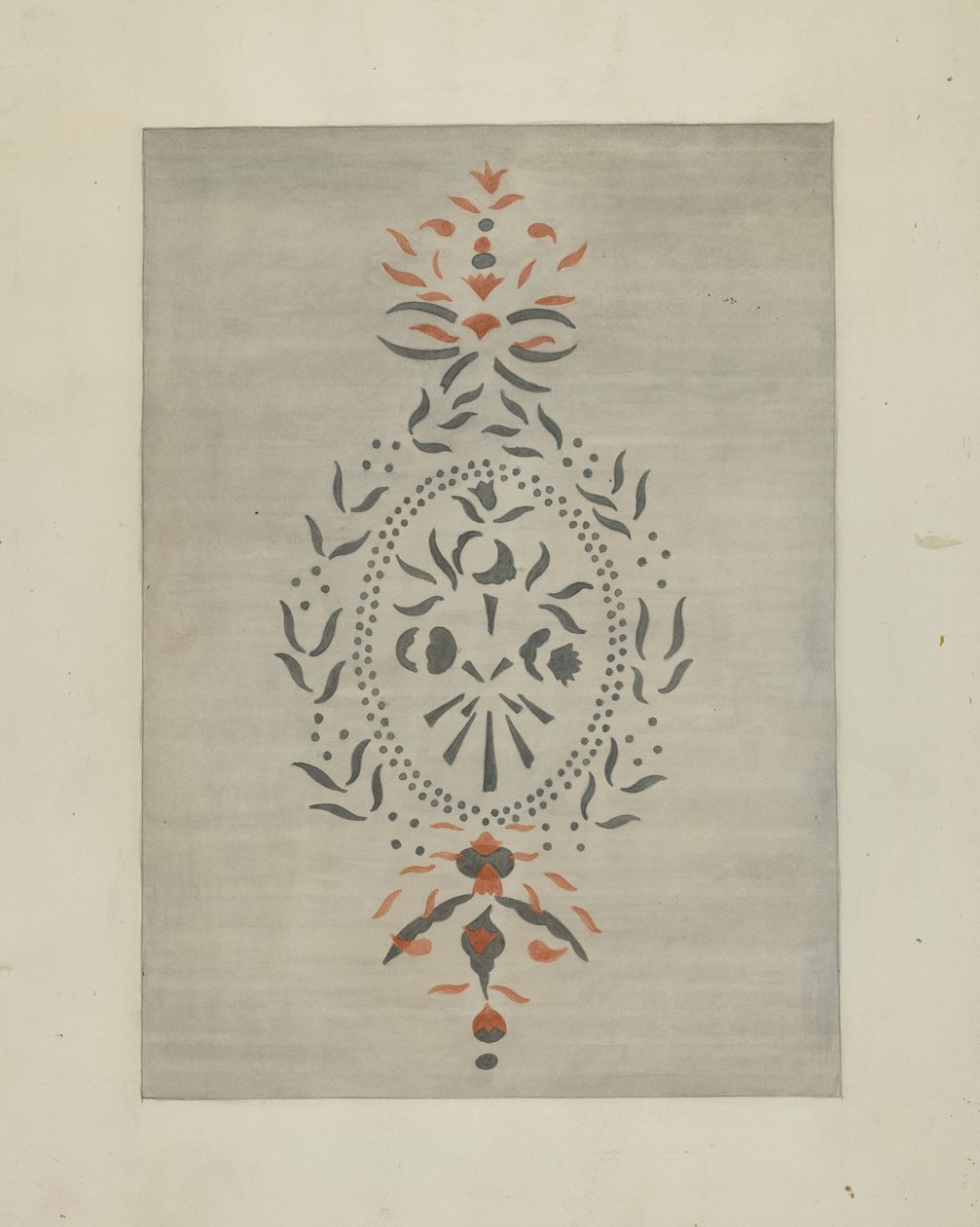模板墙的细节，约1937年。 作者 雷·霍尔顿