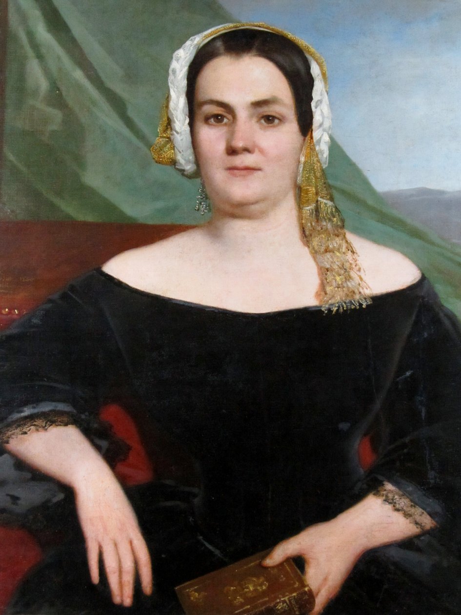 Maria del Carmen夫人Dolores Mackenna和Vicuña 作者 雷蒙德·蒙沃辛（Raymond Monvoisin）