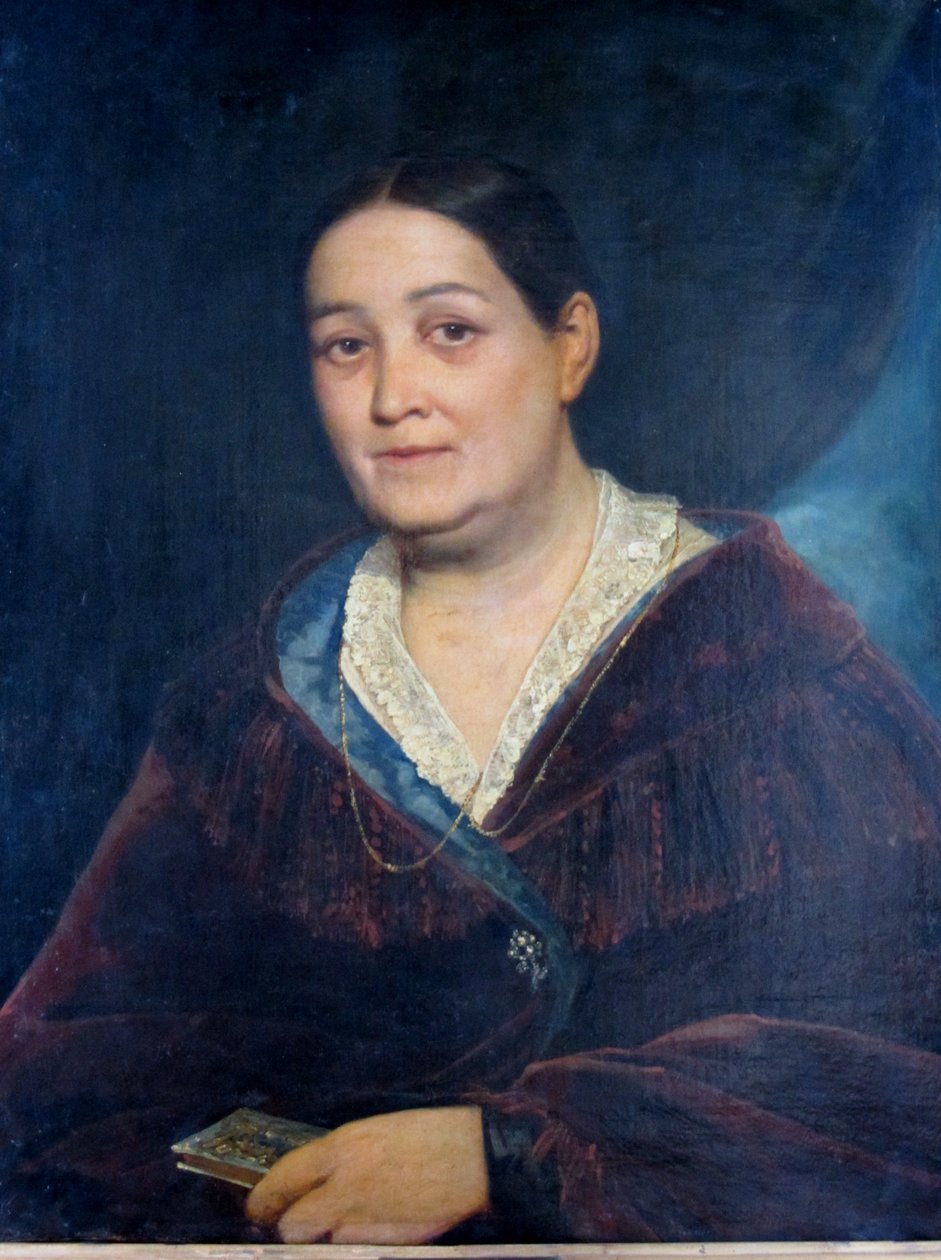 DoñaNicolasaGarmendía和Aguirre de Orrego 作者 雷蒙德·蒙沃辛（Raymond Monvoisin）