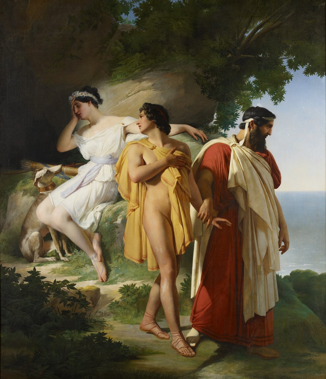 Telemachus和Eucharis，1824年 作者 雷蒙德·昆萨克·蒙沃辛
