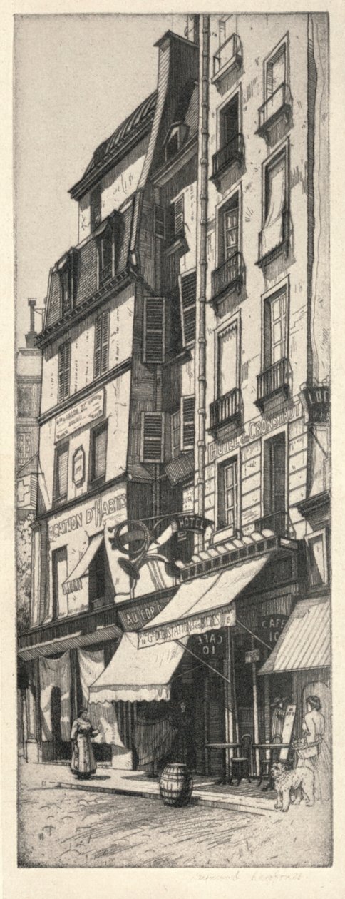 Au Cor dOr，Rue du Four，1915年 作者 雷蒙·雷·琼斯