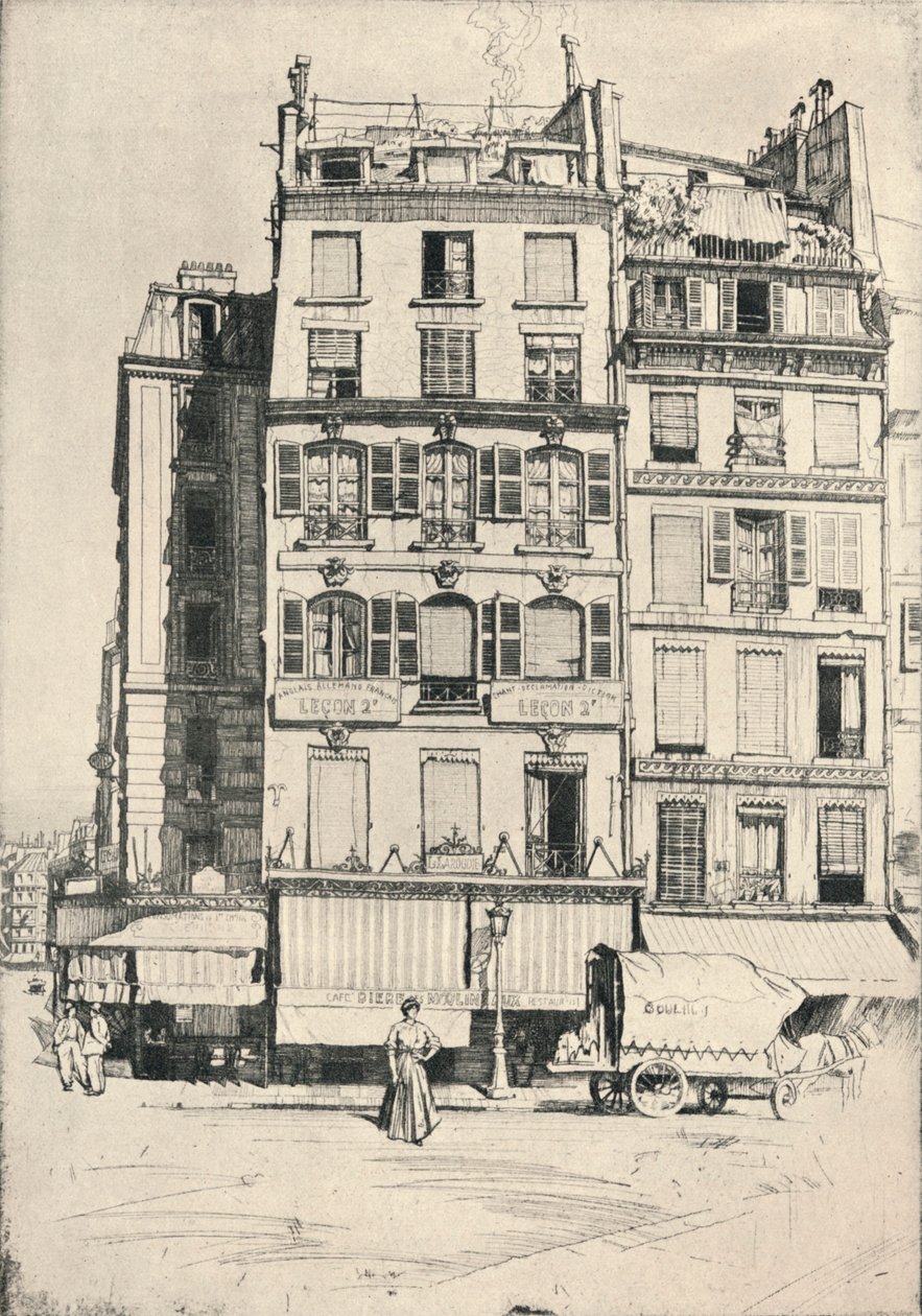 Quai de LHotel de Ville，1915年 作者 雷蒙·雷·琼斯