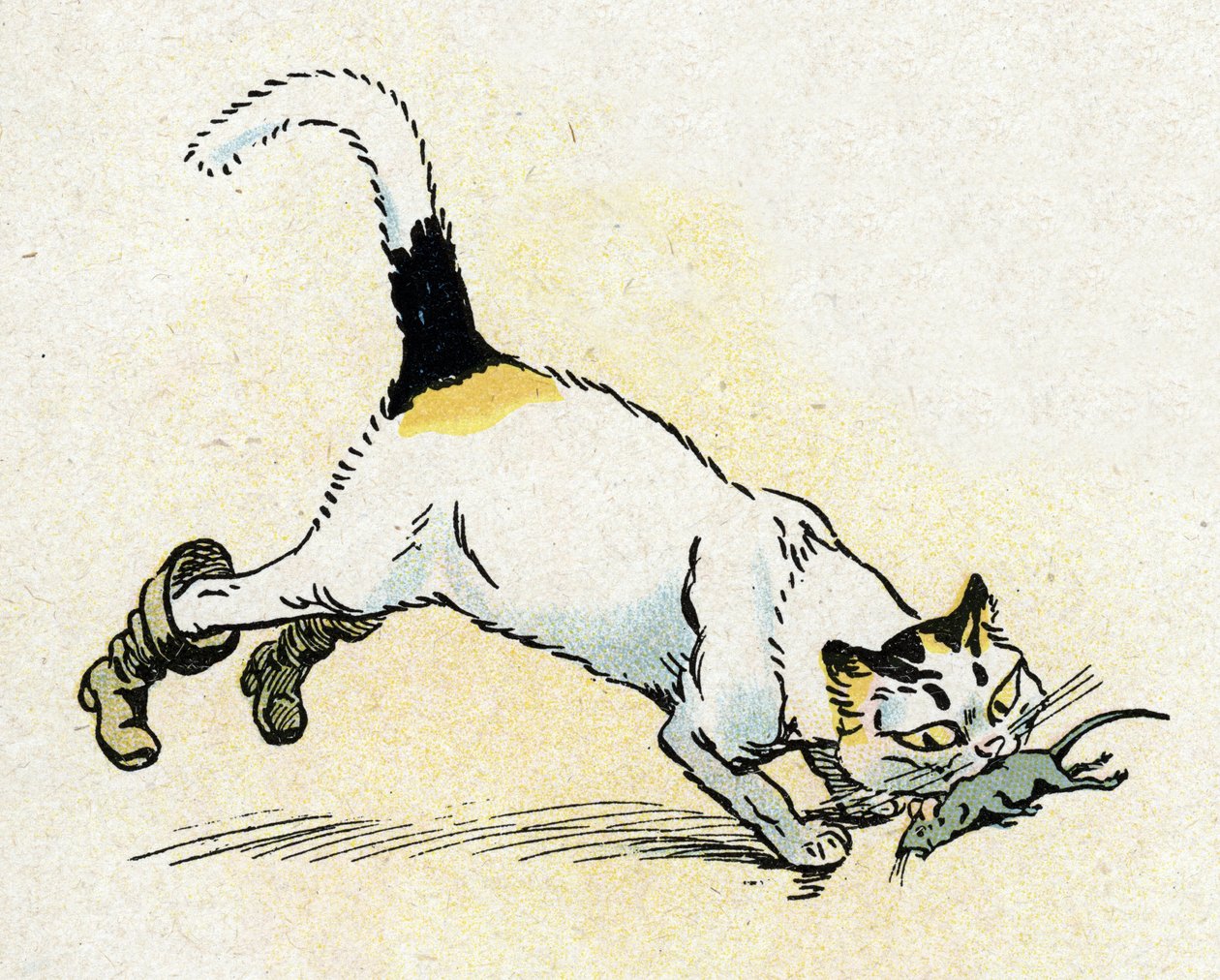 查尔斯-佩罗的《童话》插图 "Le Chat Botte"（插图），约 1920 年 作者 雷蒙德·德拉内齐埃