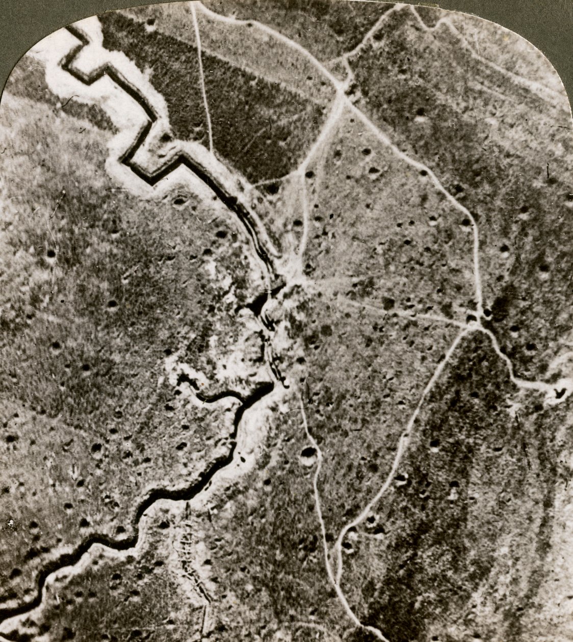 第一次世界大战，德国线的航拍，1914-1918年。 作者 现实旅行社