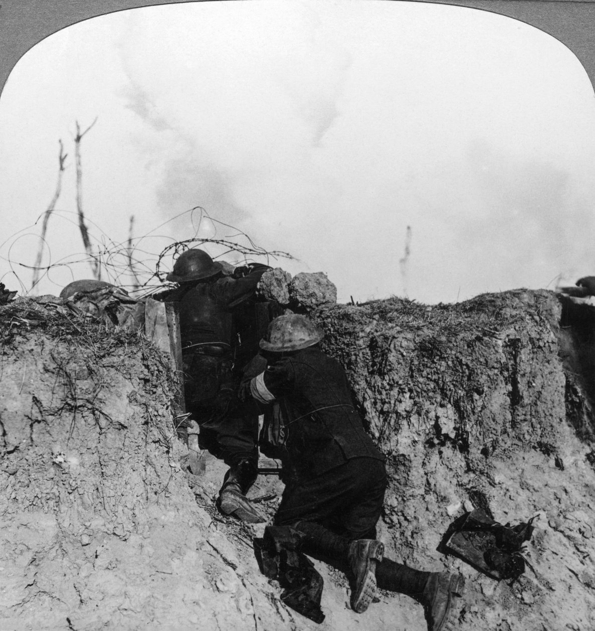 第一次世界大战，法国，前哨大炮观察员，1914-1918年。 作者 现实旅行社