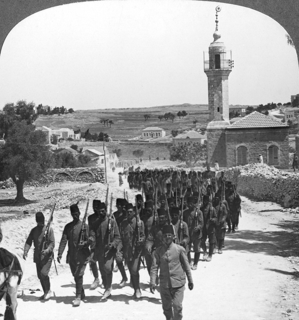 战败的土耳其士兵，巴勒斯坦，第一次世界大战，c1917-c1918 作者 现实旅行社