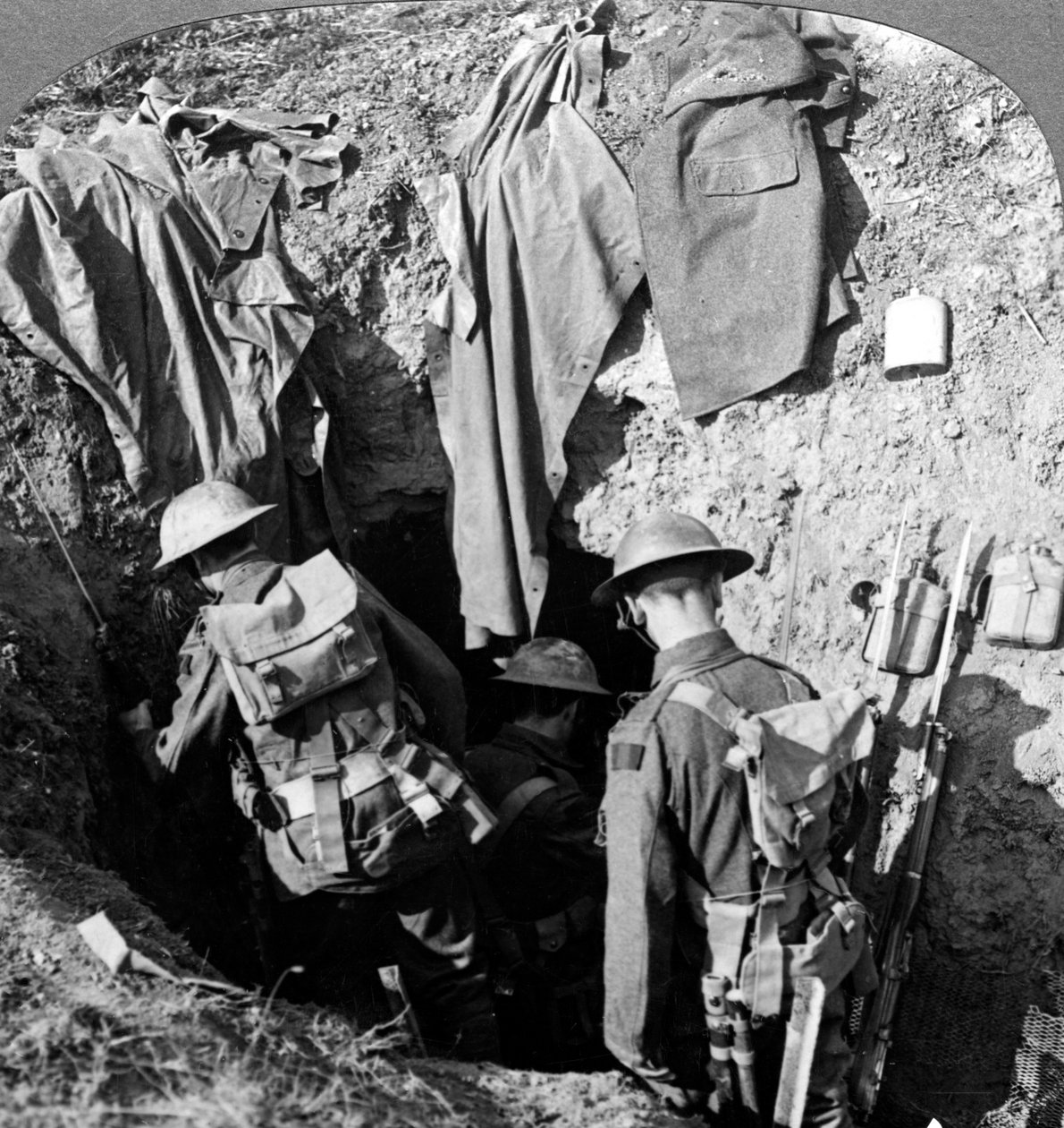 第一次世界大战，1914-1918年，德国突击队员被预先捕获在法国的巴博姆。 作者 现实旅行社