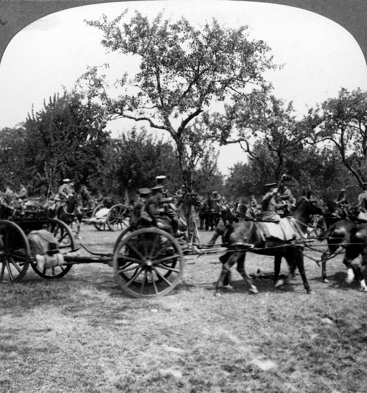 第一次世界大战，1914-1918年的马炮。 作者 现实旅行社