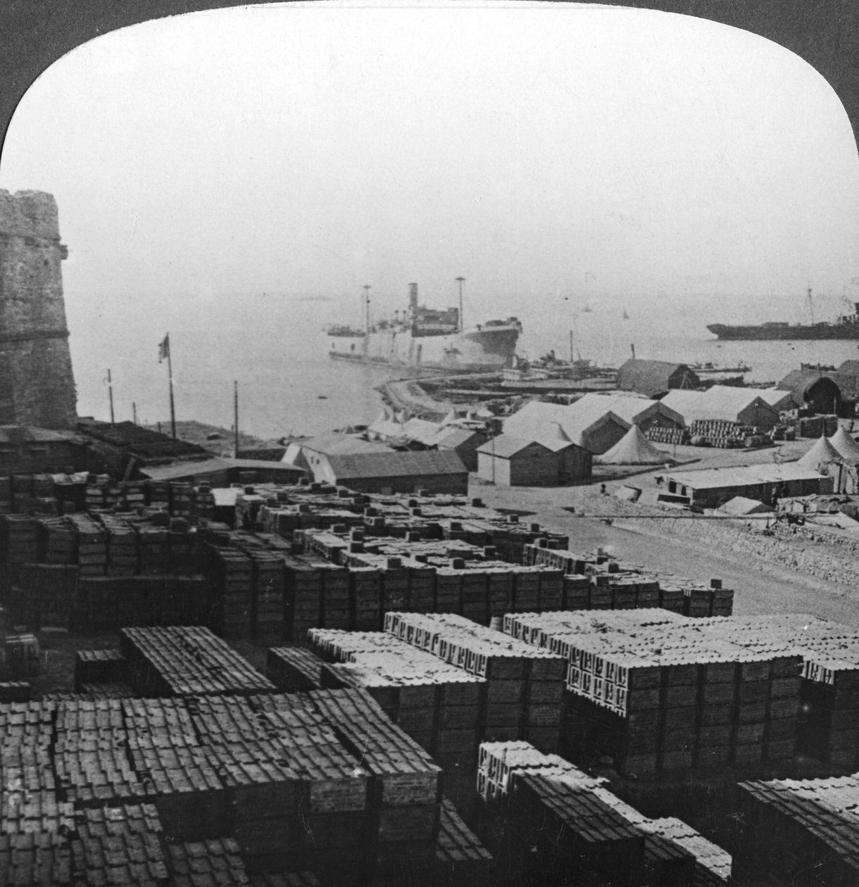 第一次世界大战，土耳其加里波利，Sedd el Bahr的商店，1915年 作者 现实旅行社