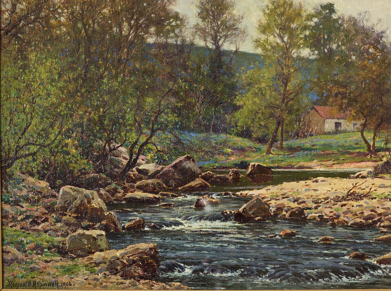 1906年，Wyre，Dolphinholme的春天 作者 雷金纳德·阿斯潘沃尔