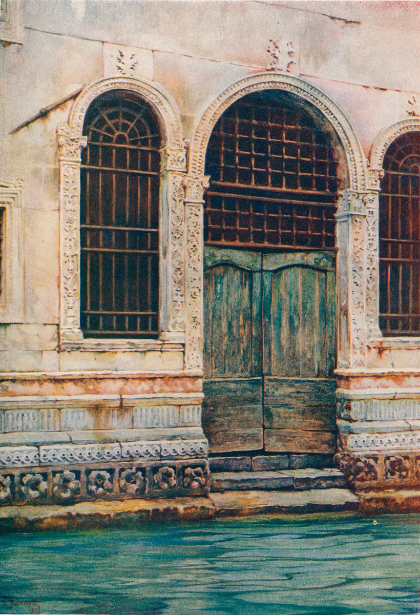 文艺复兴时期的门口，威尼斯，c1903 作者 雷金纳德·巴拉特（Reginald Barratt）