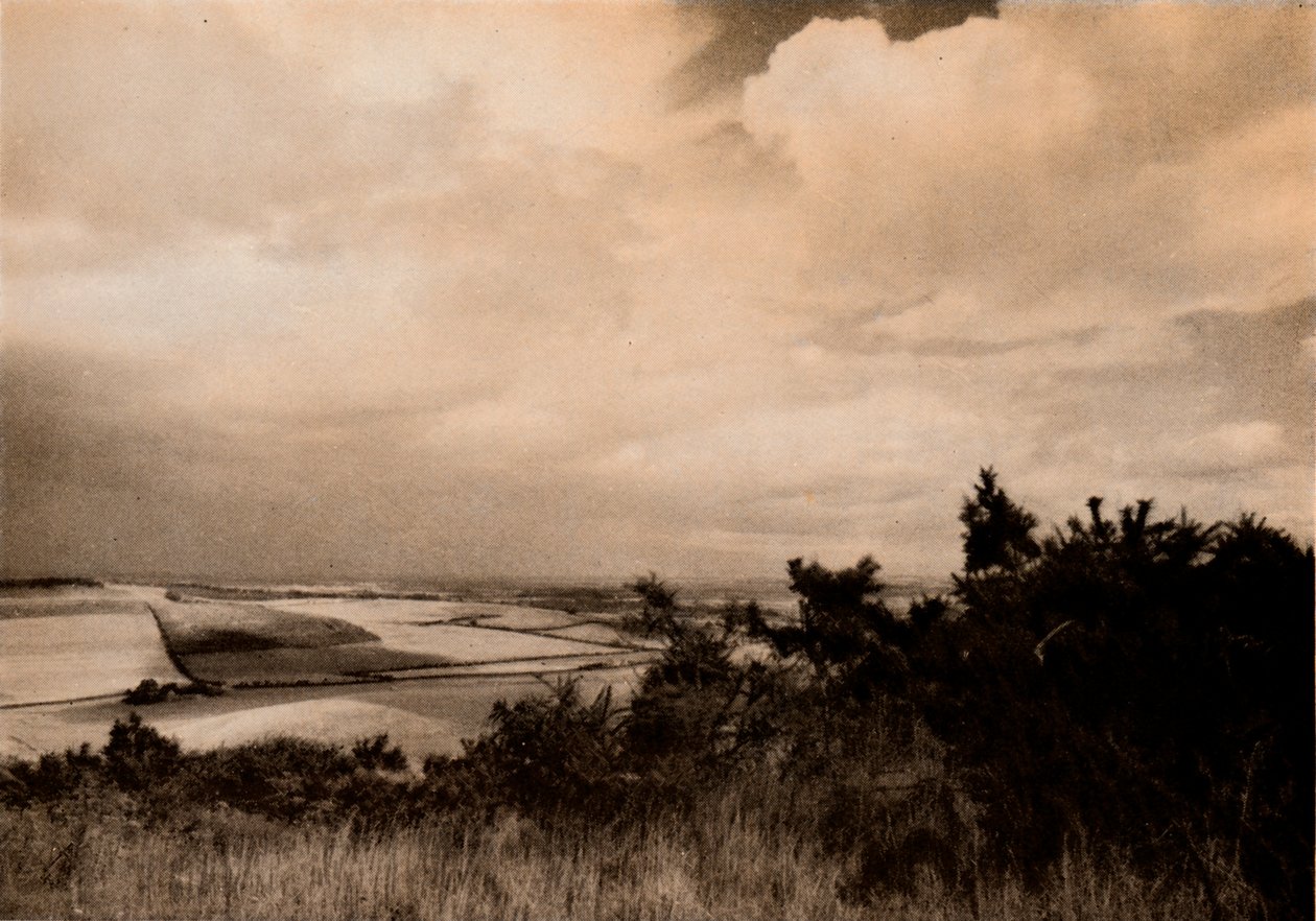 从Streatey上方的丘陵起，伯克斯（c1927），1927年 作者 雷金纳德·贝尔菲尔德