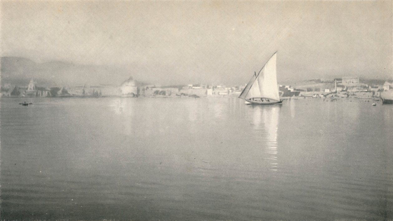 1927年，马略卡岛，帕尔马，海港，1927年 作者 雷金纳德·贝尔菲尔德