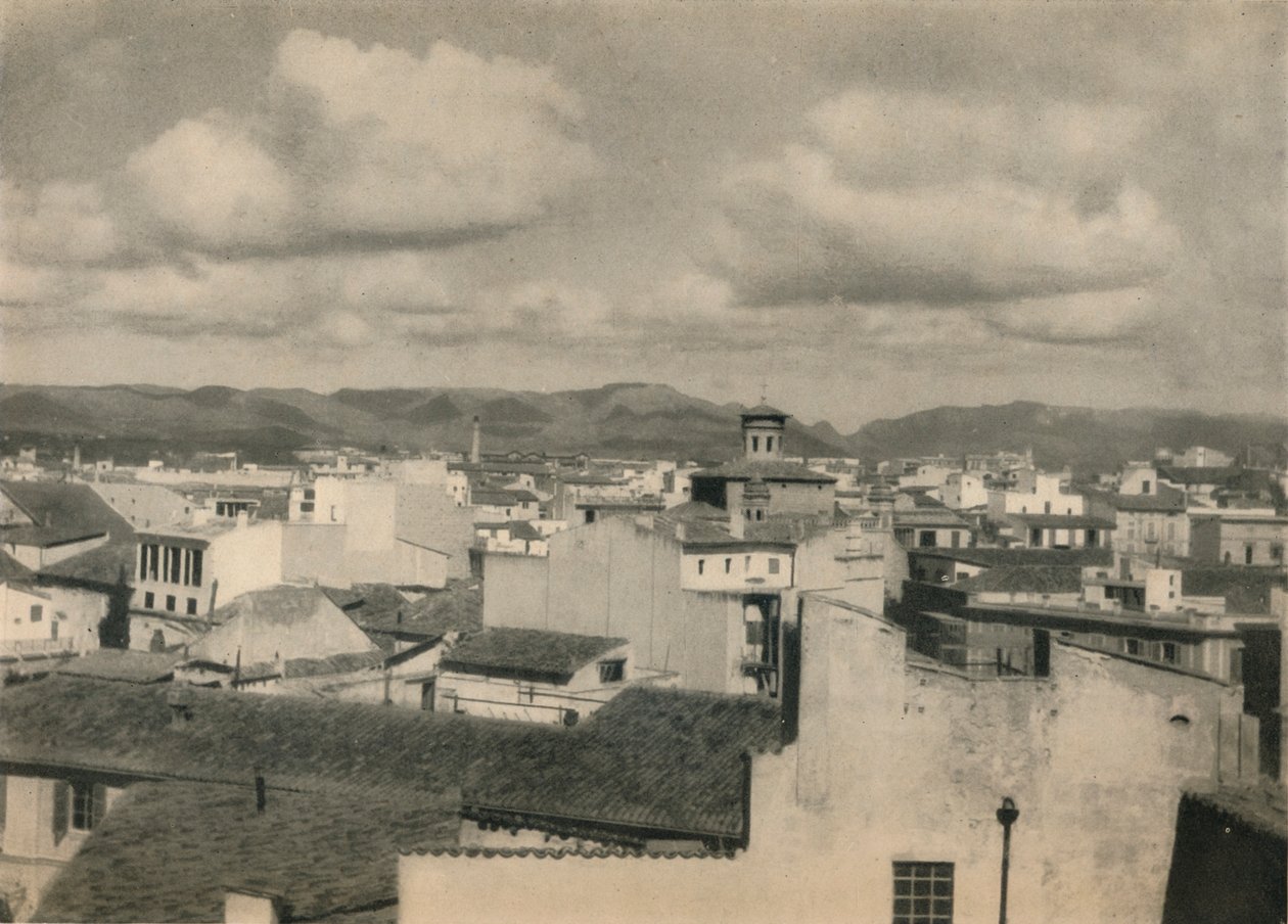 马略卡岛帕尔马的屋顶，c1927年，1927年 作者 雷金纳德·贝尔菲尔德