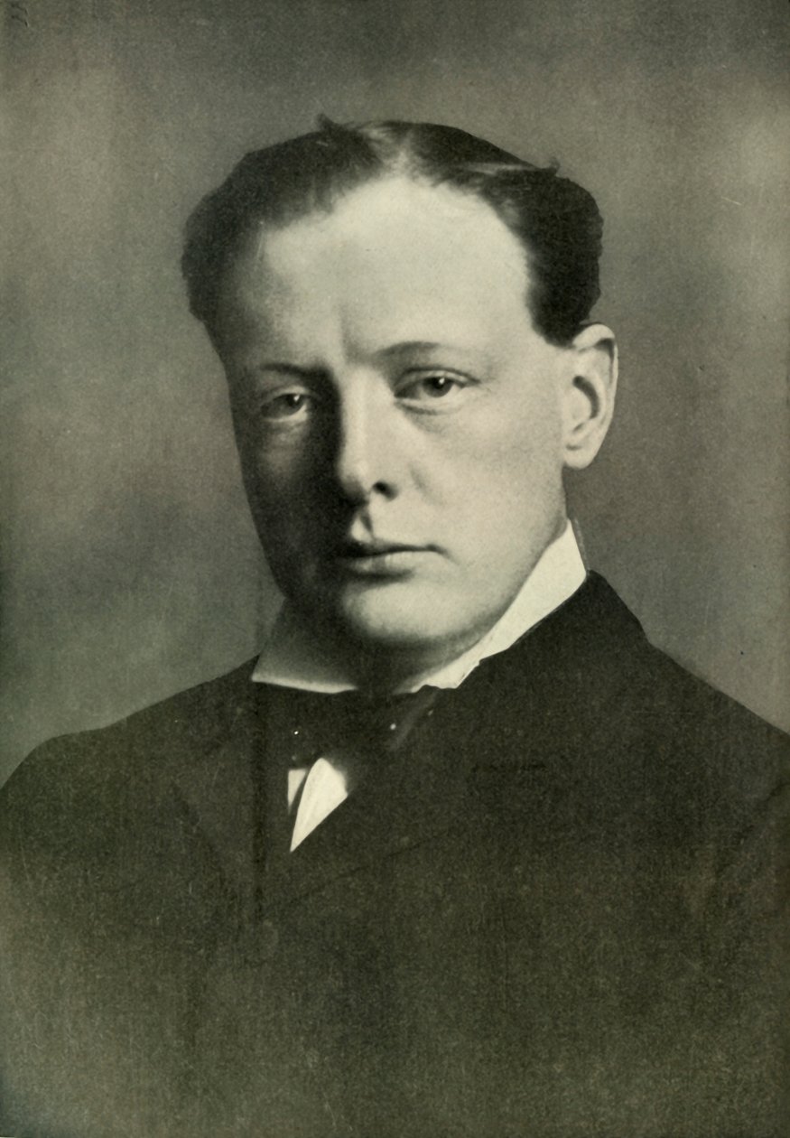 温斯顿·丘吉尔（Winston Churchill），第一个海军部大臣，1919年。 作者 雷金纳德·海恩斯（Reginald Haines）
