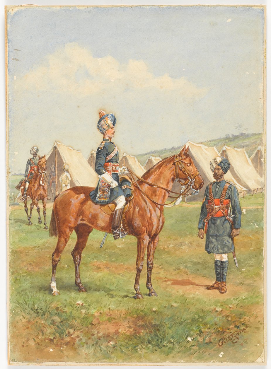 第十二骑兵队，约于1910年 作者 雷金纳德·怀默