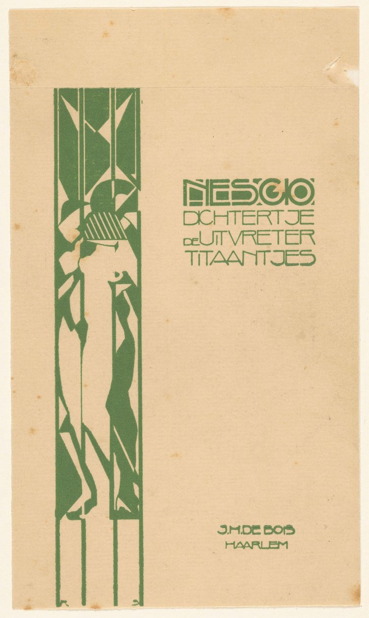 装订设计：Nescio，Dichtertje，de uitvreter en titanjes，1918 年 作者 赖耶·斯托克
