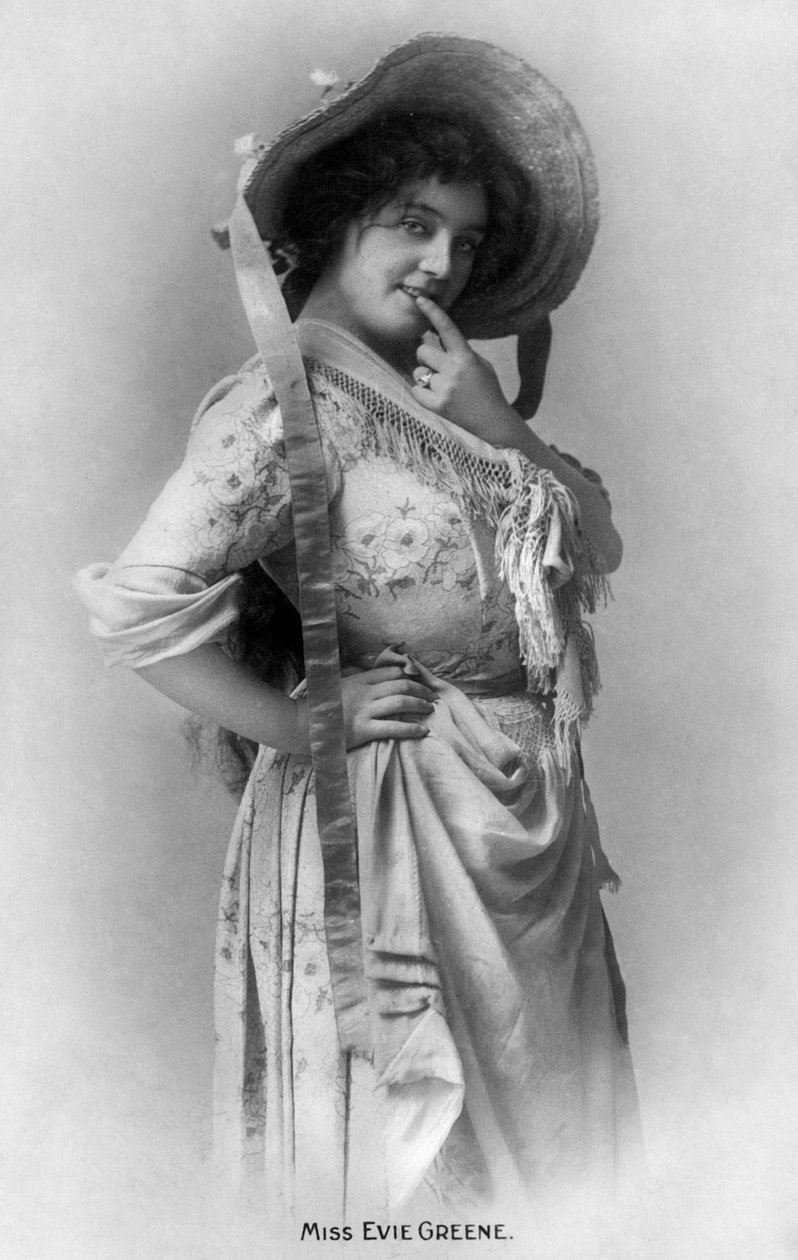 艾维·格林（Evie Greene）1876-1917，英国女演员，1905年。 作者 莱因霍尔德·蒂勒