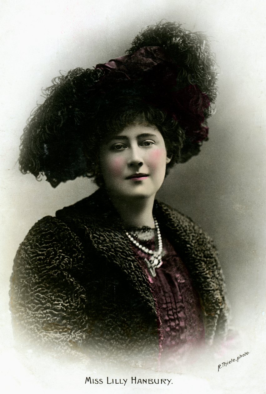 莉莉·汉伯里（Lily Hanbury）1874-1908年，英国女演员，二十世纪初。 作者 莱因霍尔德·蒂勒