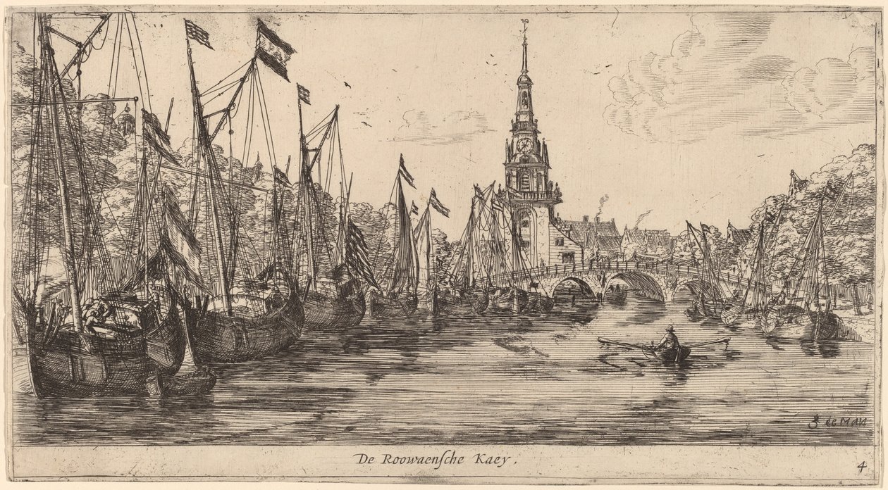 罗瓦安舍码头（Roowaensche Kaey） 作者 Reinier Nooms，叫塞曼