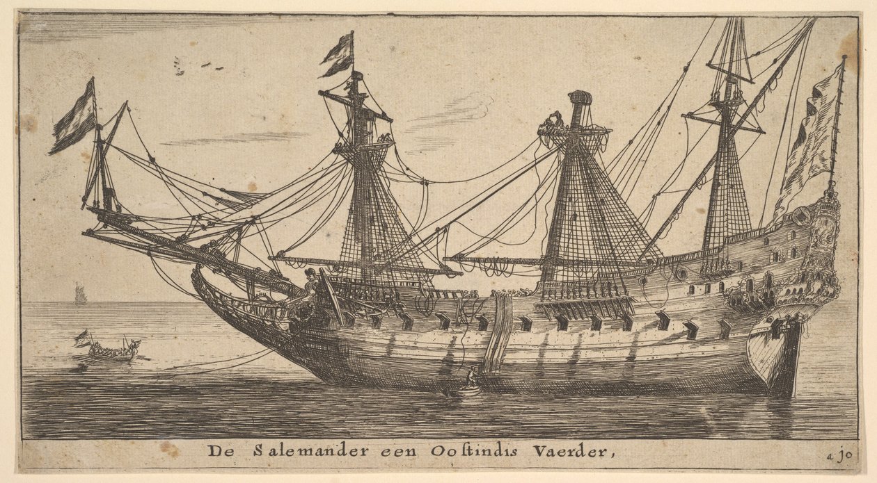 De Salemander是Indischeis Vaerder，17世纪中叶。 作者 雷尼尔·塞曼
