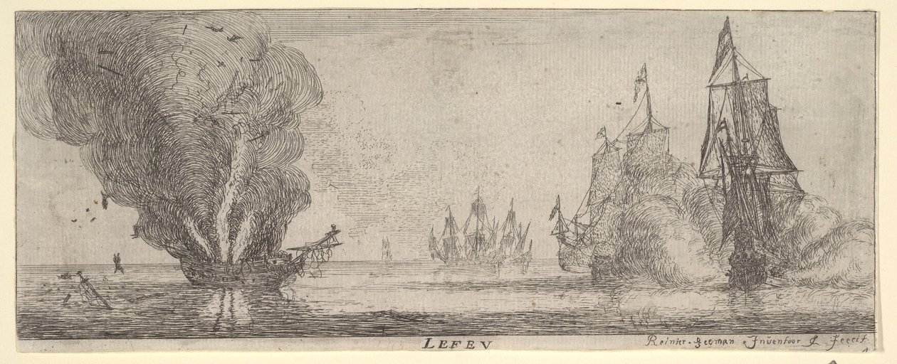 Le Feu，来自《元素》，17世纪。 作者 雷尼尔·塞曼
